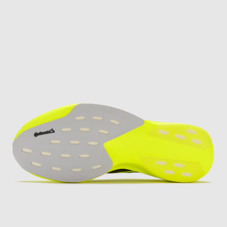 adidas Adizero Neon Yellow Three-Stripe Running Shoes
