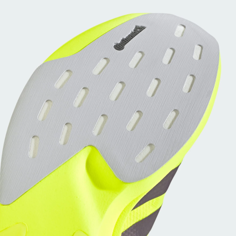 adidas Adizero Neon Yellow Three-Stripe Running Shoes