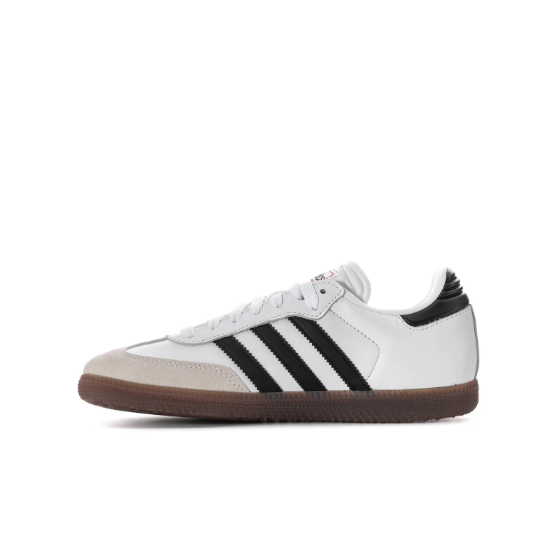 adidas Samba White & Black Gum-Sole Sneakers
