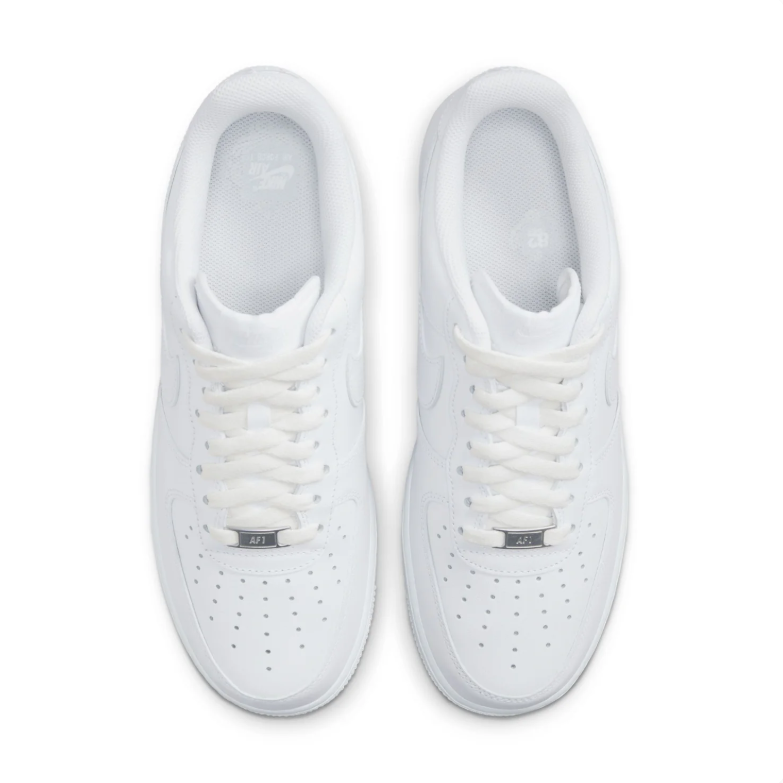 Nike Air Force 1 All-White Low-Top Sneakers