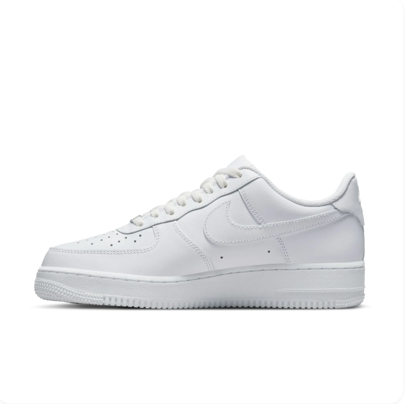 Nike Air Force 1 All-White Low-Top Sneakers