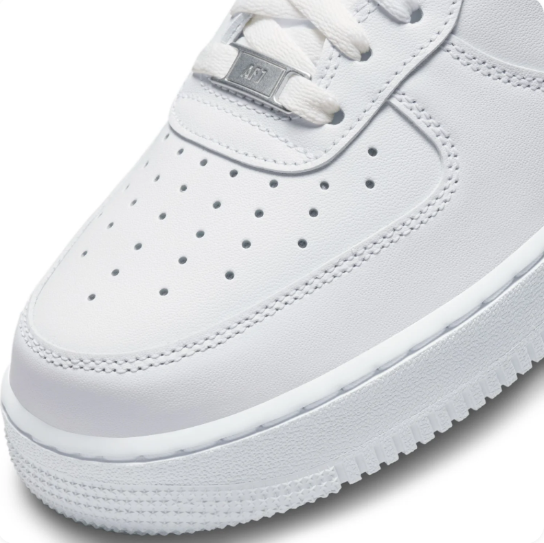 Nike Air Force 1 All-White Low-Top Sneakers