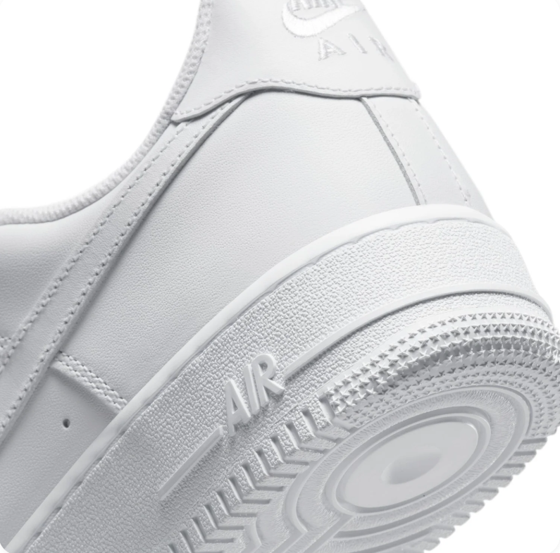 Nike Air Force 1 All-White Low-Top Sneakers