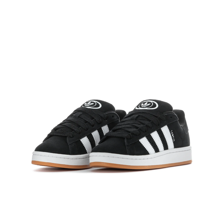 adidas Campus Black & White Gum-Sole Sneakers