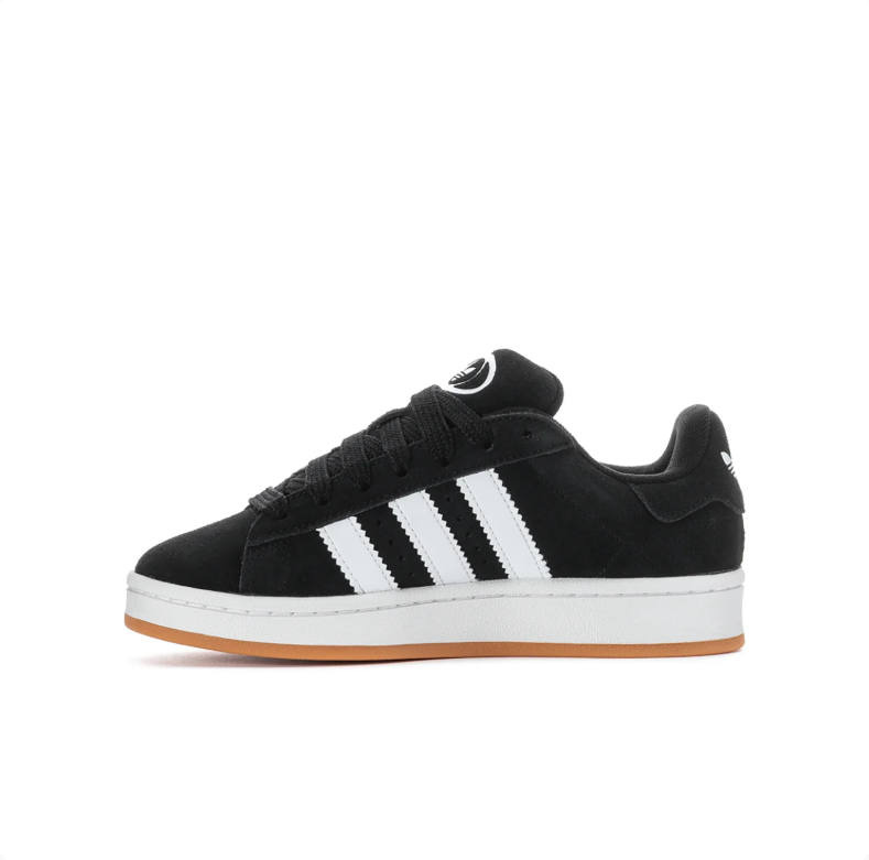 adidas Campus Black & White Gum-Sole Sneakers