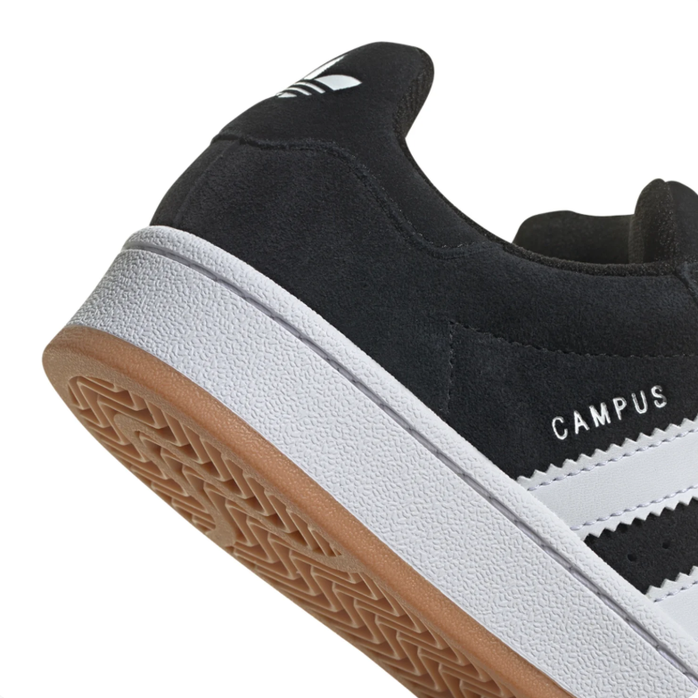 adidas Campus Black & White Gum-Sole Sneakers