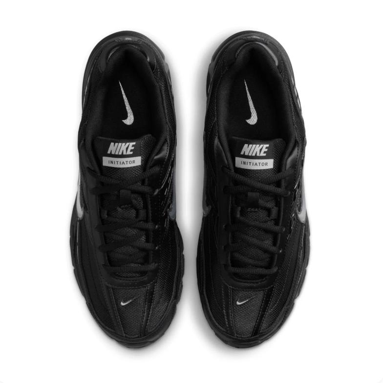 Nike Initiator Black & Metallic Silver Sneakers