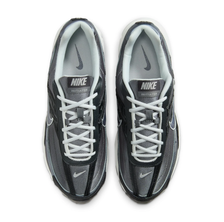 Nike Initiator Black & Gray Sneakers with White Midsole