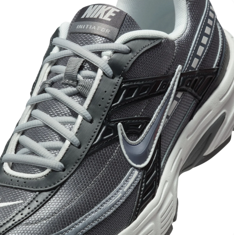 Nike Initiator Black & Gray Sneakers with White Midsole