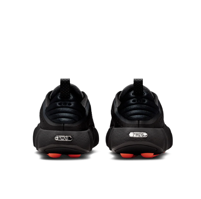 Nike Black Sneakers with Orange Sole Pods
