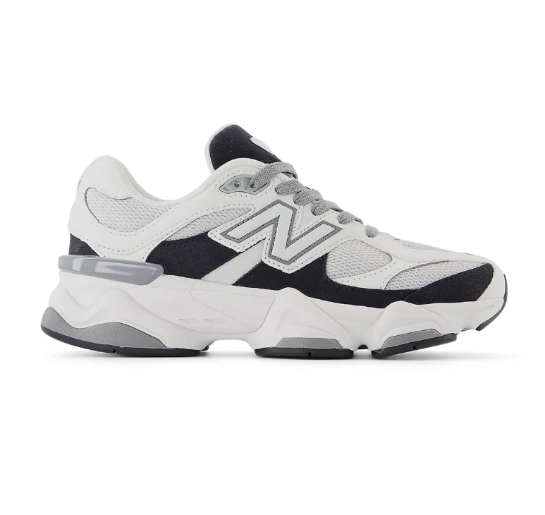 New Balance White, Black and Grey Chunky Sneakers