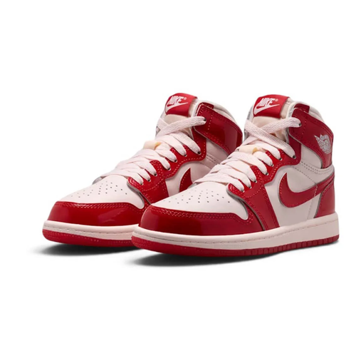 Air Jordan 1 Red and White High-Top Sneakers