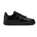 Nike Air Force 1 Low All-Black Sneakers with Glossy Overlays