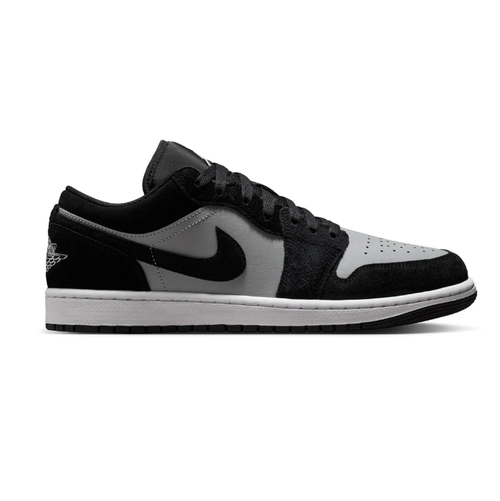 Air Jordan Black and Grey Low-Top Sneakers with White Midsole