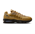 Nike Gold-Tone Sneakers with Black Sole and Visible Air Windows