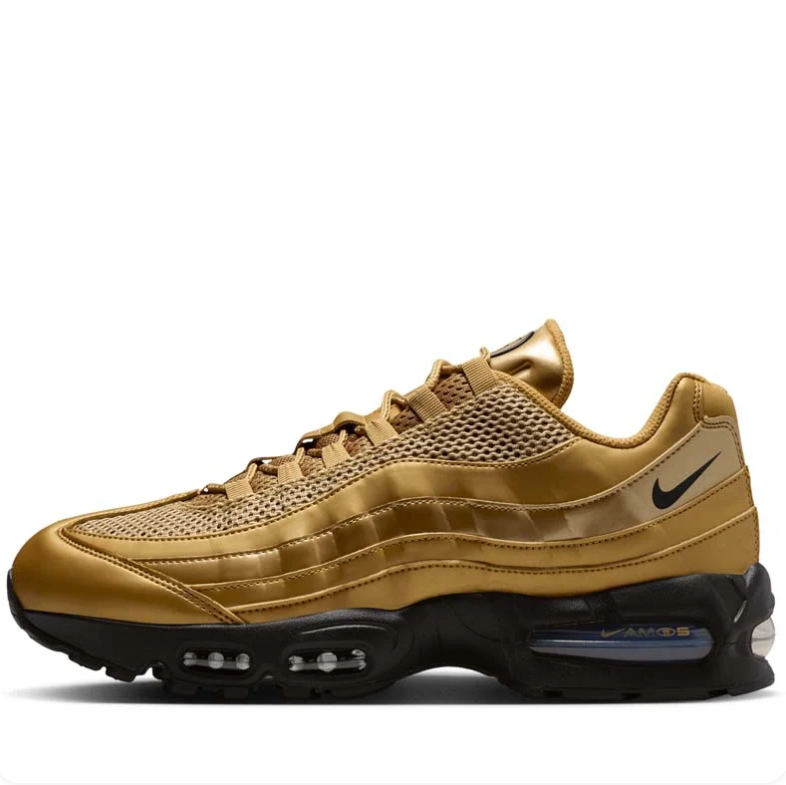 Nike Air Max 95 Metallic Gold and Black Sneakers